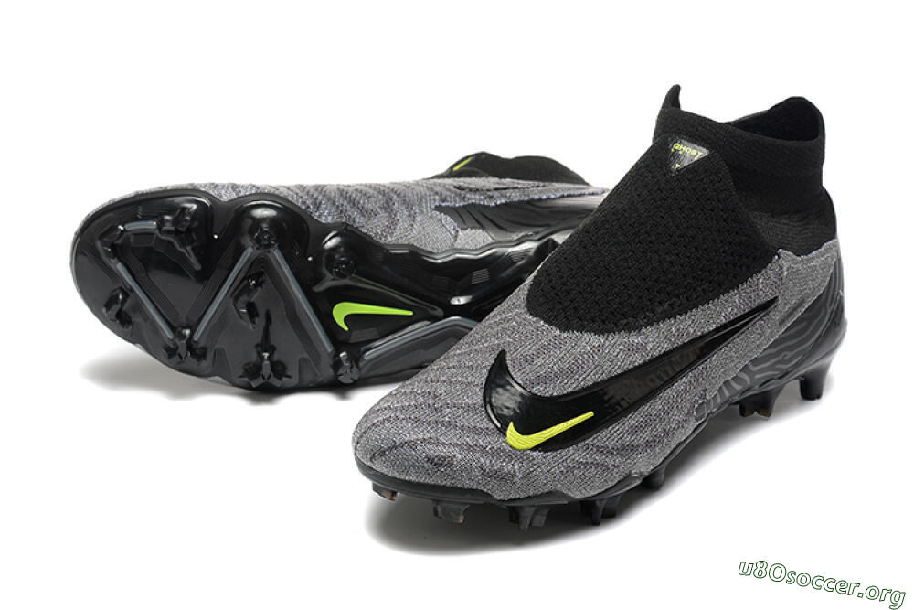 Nike Phantom GX Elite FG Football Boots - Black/Grey/Yellow 0