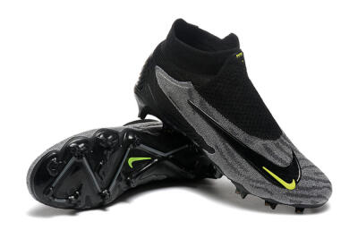 Nike Phantom GX Elite FG Football Boots - Black/Grey/Yellow