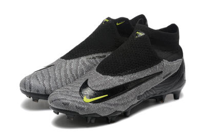 Nike Phantom GX Elite FG Football Boots - Black/Grey/Yellow