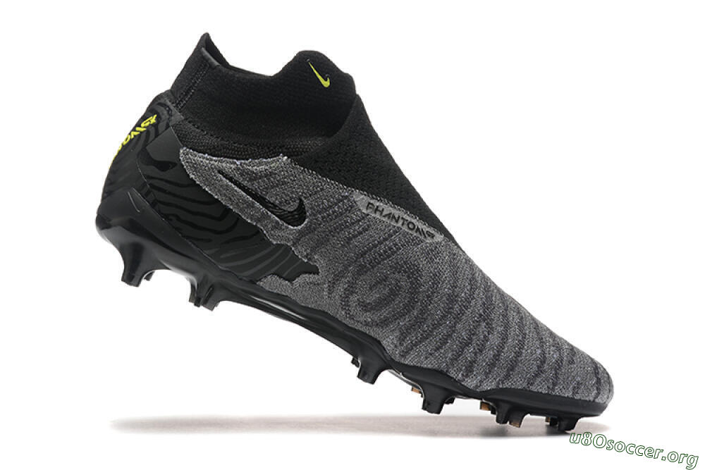 Nike Phantom GX Elite FG Football Boots - Black/Grey/Yellow 7