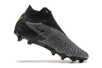 Nike Phantom GX Elite FG Football Boots - Black/Grey/Yellow