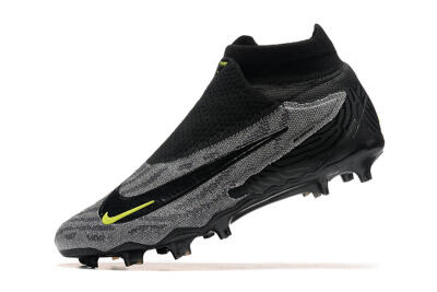Nike Phantom GX Elite FG Football Boots - Black/Grey/Yellow