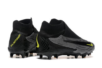 Nike Phantom GX Elite FG Football Boots - Black/Grey/Yellow