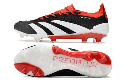 Adidas Predator Accuracy+ FG Football Boots - Black/White/Red