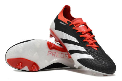 Adidas Predator Accuracy+ FG Football Boots - Black/White/Red