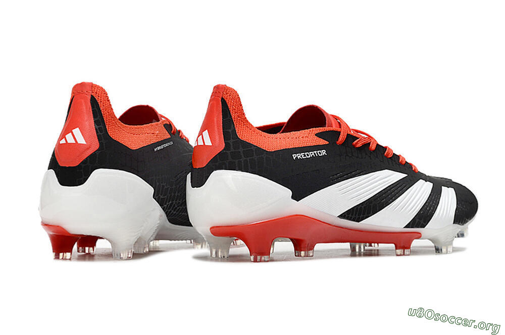 Adidas Predator Accuracy+ FG Football Boots - Black/White/Red 6