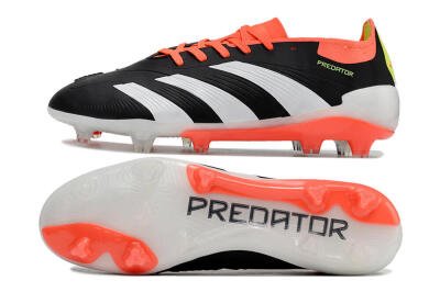 Adidas Predator Elite FG Football Boots - Black/White/Pink