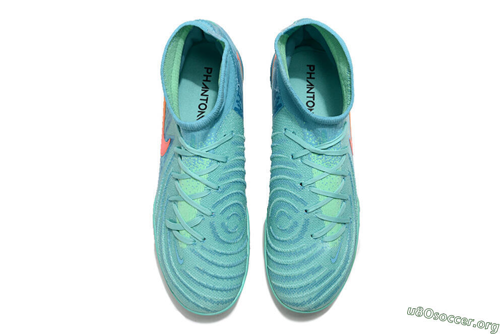 Nike Phantom Luna Elite TF Football Shoes - Jade/Orange/Yellow 4