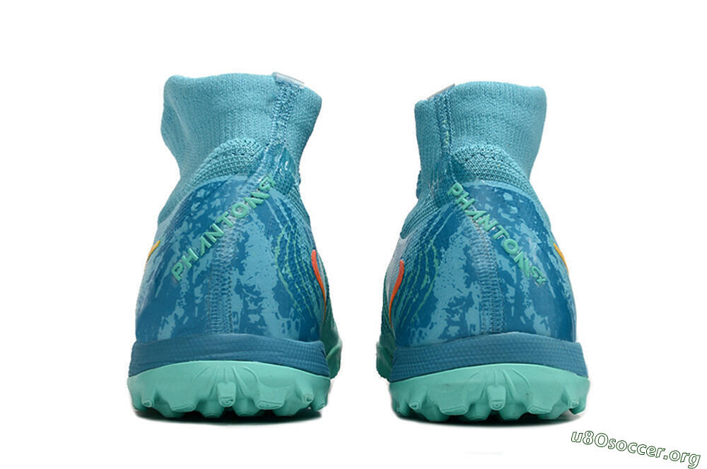 Nike Phantom Luna Elite TF Football Shoes - Jade/Orange/Yellow 5
