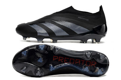 Adidas Predator Elite Laceless FG Football Boots - Black/Jade/Red