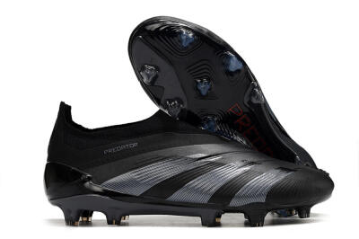 Adidas Predator Elite Laceless FG Football Boots - Black/Jade/Red