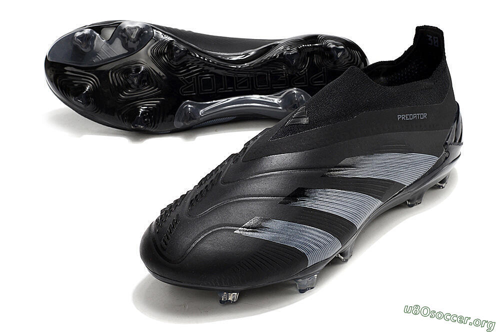 Adidas Predator Elite Laceless FG Football Boots - Black/Jade/Red 0