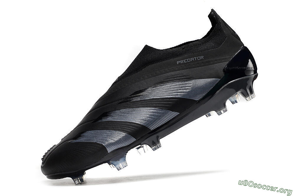 Adidas Predator Elite Laceless FG Football Boots - Black/Jade/Red 5