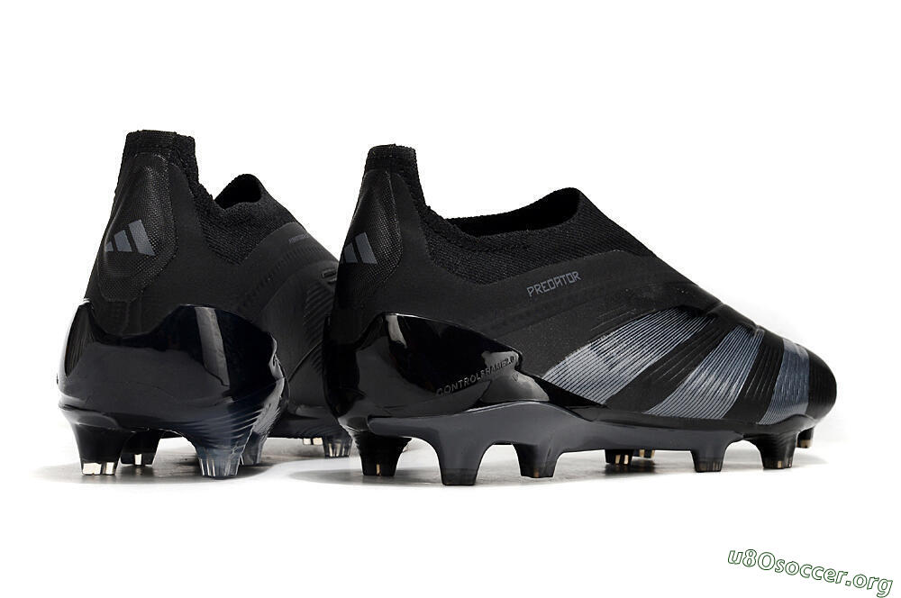 Adidas Predator Elite Laceless FG Football Boots - Black/Jade/Red 6