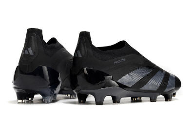 Adidas Predator Elite Laceless FG Football Boots - Black/Jade/Red