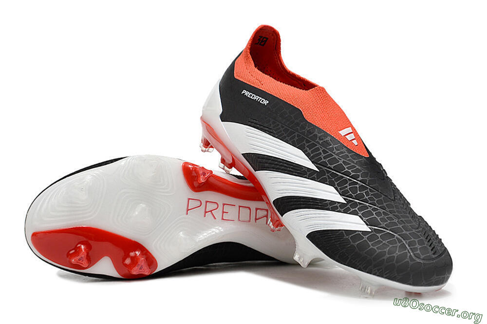 Adidas Predator Elite Laceless FG Football Boots - Black/White/Red 0