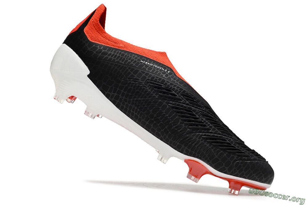 Adidas Predator Elite Laceless FG Football Boots - Black/White/Red 4