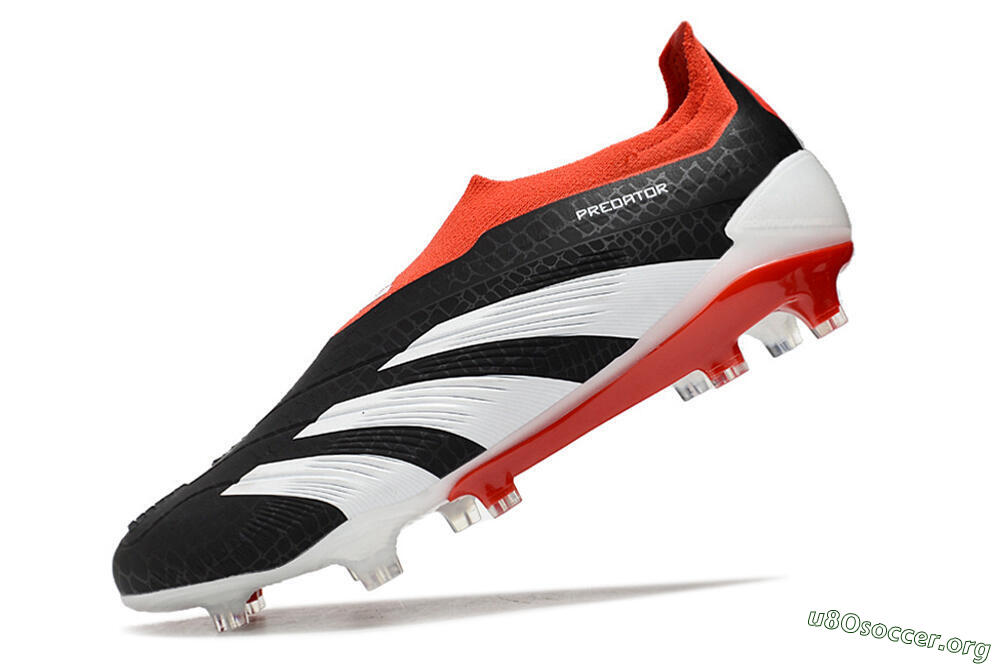 Adidas Predator Elite Laceless FG Football Boots - Black/White/Red 5
