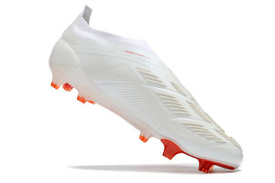 Adidas Predator Elite Laceless FG Football Boots - White/Red