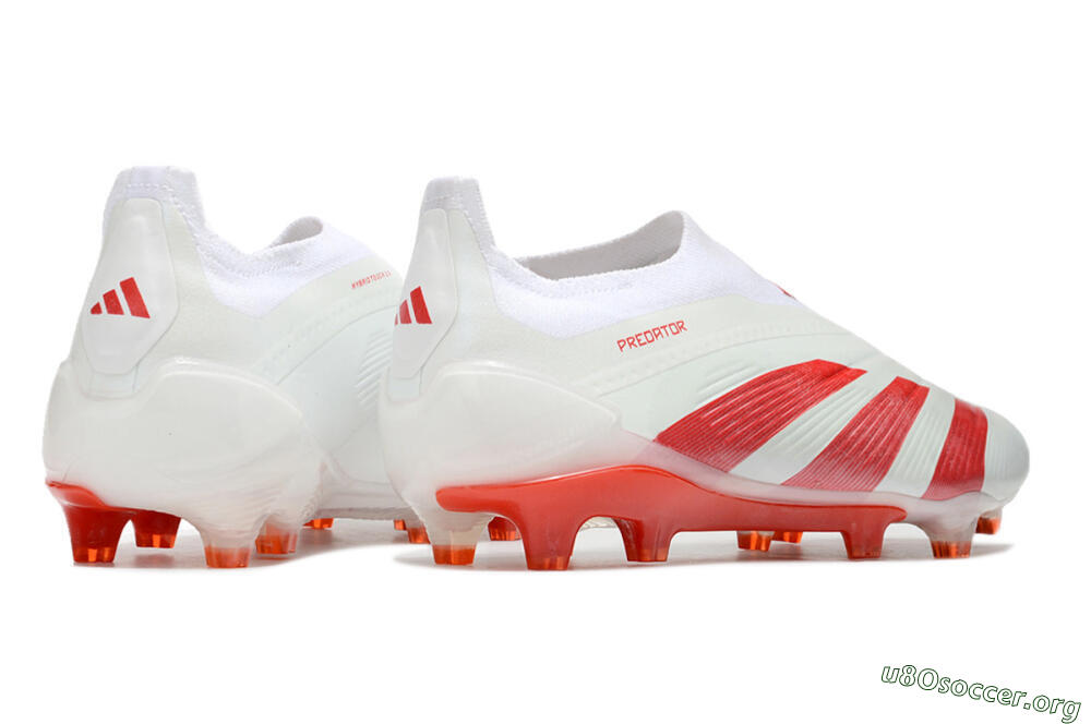 Adidas Predator Elite Laceless FG Football Boots - White/Red 6