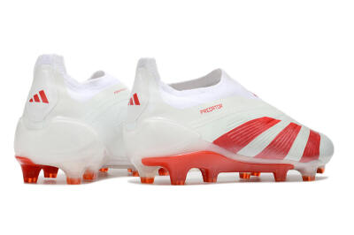 Adidas Predator Elite Laceless FG Football Boots - White/Red