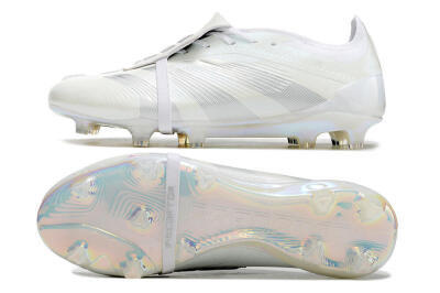 Adidas Predator Elite Foldover Tongue FG Football Boots - White/Silver
