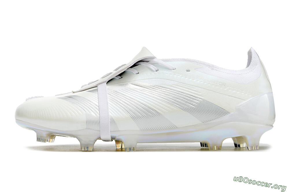 Adidas Predator Elite Foldover Tongue FG Football Boots - White/Silver 3