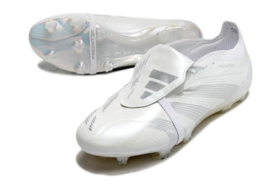 Adidas Predator Elite Foldover Tongue FG Football Boots - White/Silver