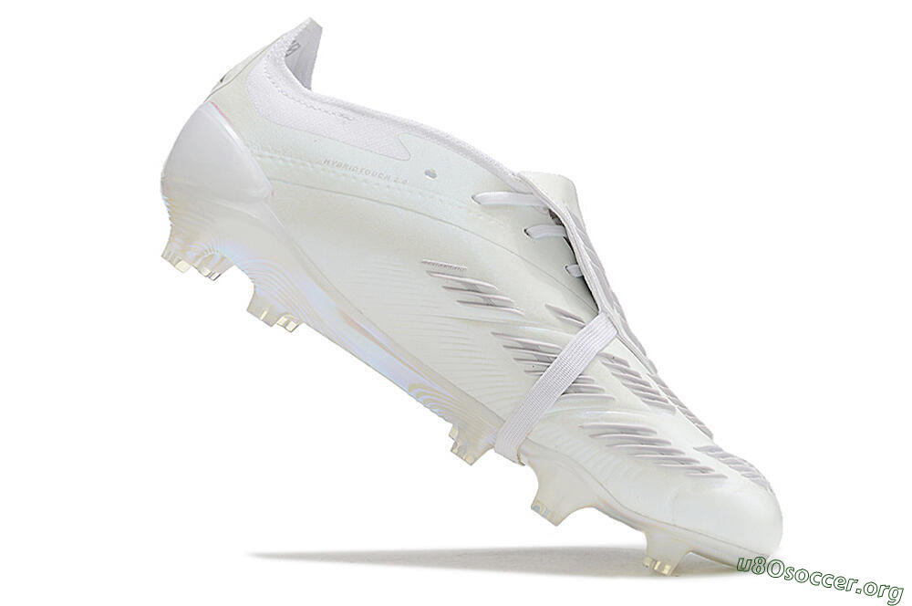 Adidas Predator Elite Foldover Tongue FG Football Boots - White/Silver 4