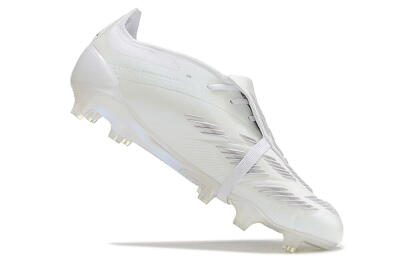 Adidas Predator Elite Foldover Tongue FG Football Boots - White/Silver