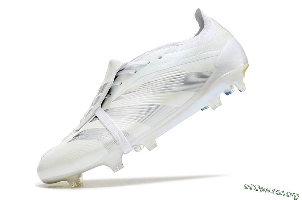 Adidas Predator Elite Foldover Tongue FG Football Boots - White/Silver 5