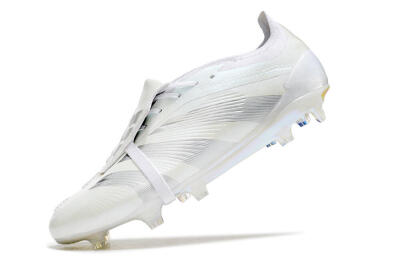 Adidas Predator Elite Foldover Tongue FG Football Boots - White/Silver