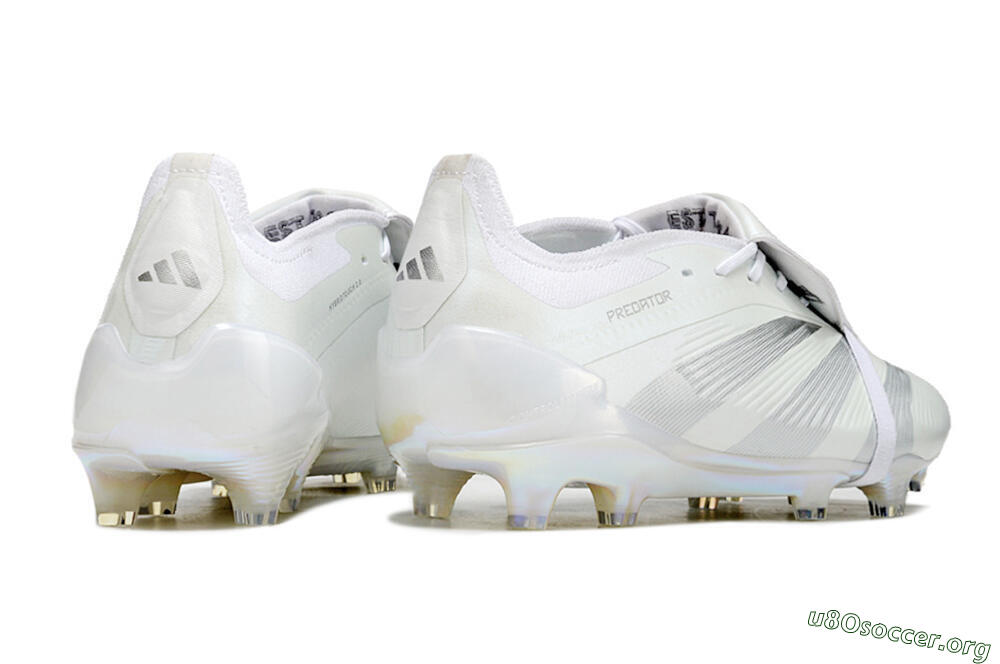 Adidas Predator Elite Foldover Tongue FG Football Boots - White/Silver 6