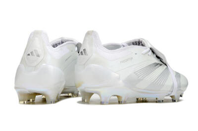 Adidas Predator Elite Foldover Tongue FG Football Boots - White/Silver