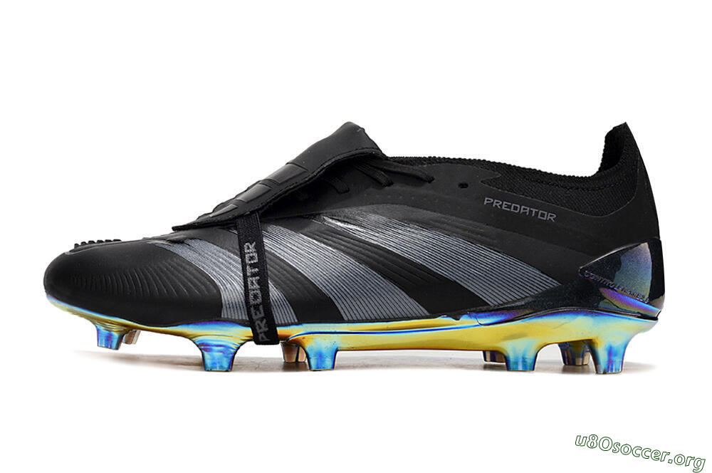 Adidas Predator Elite Foldover Tongue FG Football Boots - Black/Silver/Gold 3