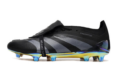 Adidas Predator Elite Foldover Tongue FG Football Boots - Black/Silver/Gold