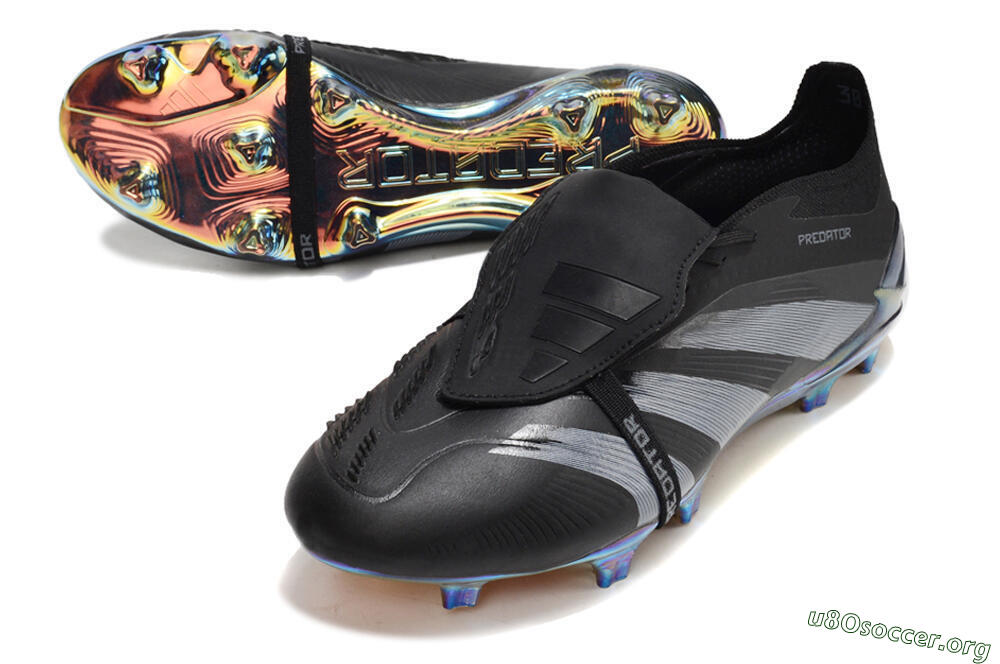 Adidas Predator Elite Foldover Tongue FG Football Boots - Black/Silver/Gold 0