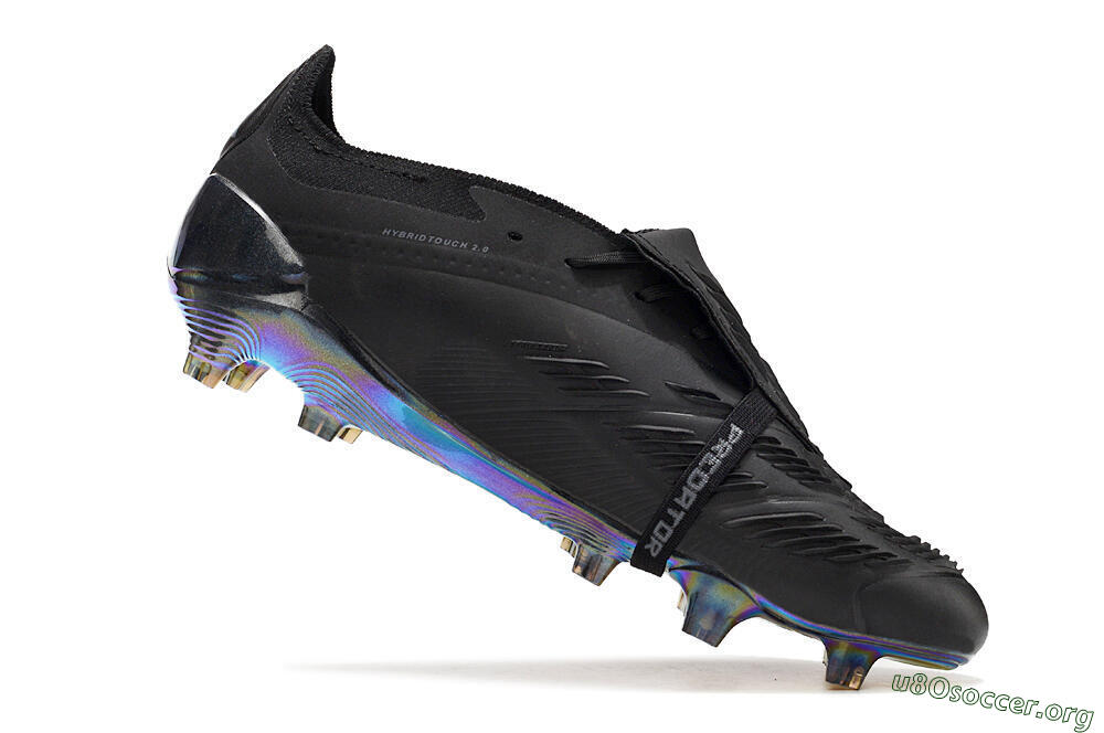 Adidas Predator Elite Foldover Tongue FG Football Boots - Black/Silver/Gold 4