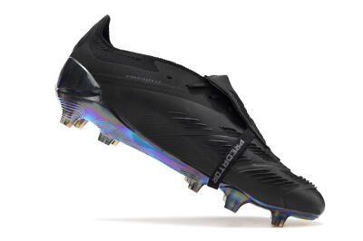 Adidas Predator Elite Foldover Tongue FG Football Boots - Black/Silver/Gold