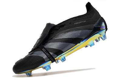 Adidas Predator Elite Foldover Tongue FG Football Boots - Black/Silver/Gold