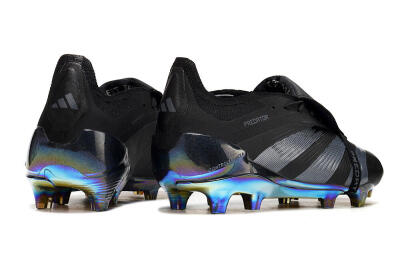 Adidas Predator Elite Foldover Tongue FG Football Boots - Black/Silver/Gold