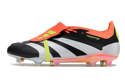 Adidas Predator Elite Foldover Tongue FG Football Boots - Black/White/Orange