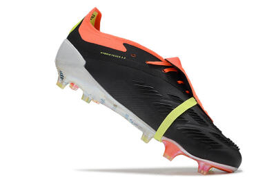 Adidas Predator Elite Foldover Tongue FG Football Boots - Black/White/Orange