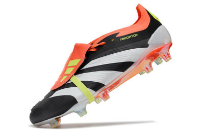 Adidas Predator Elite Foldover Tongue FG Football Boots - Black/White/Orange