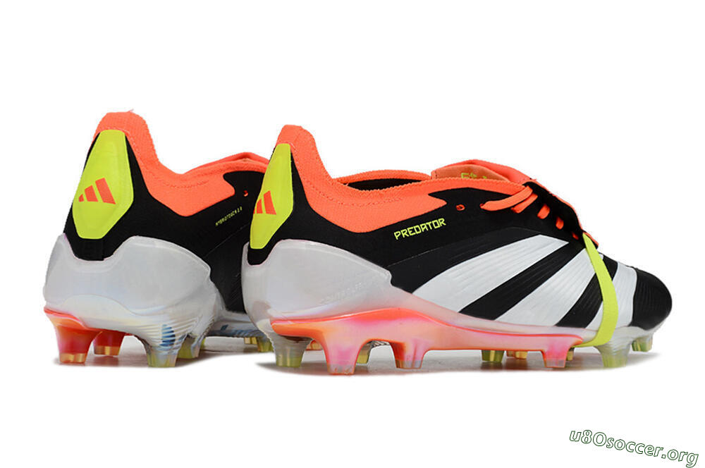 Adidas Predator Elite Foldover Tongue FG Football Boots - Black/White/Orange 6