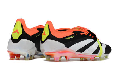 Adidas Predator Elite Foldover Tongue FG Football Boots - Black/White/Orange