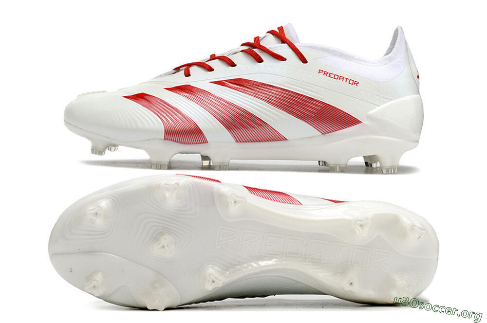 Adidas Predator Elite FG Football Boots - White/Red 1
