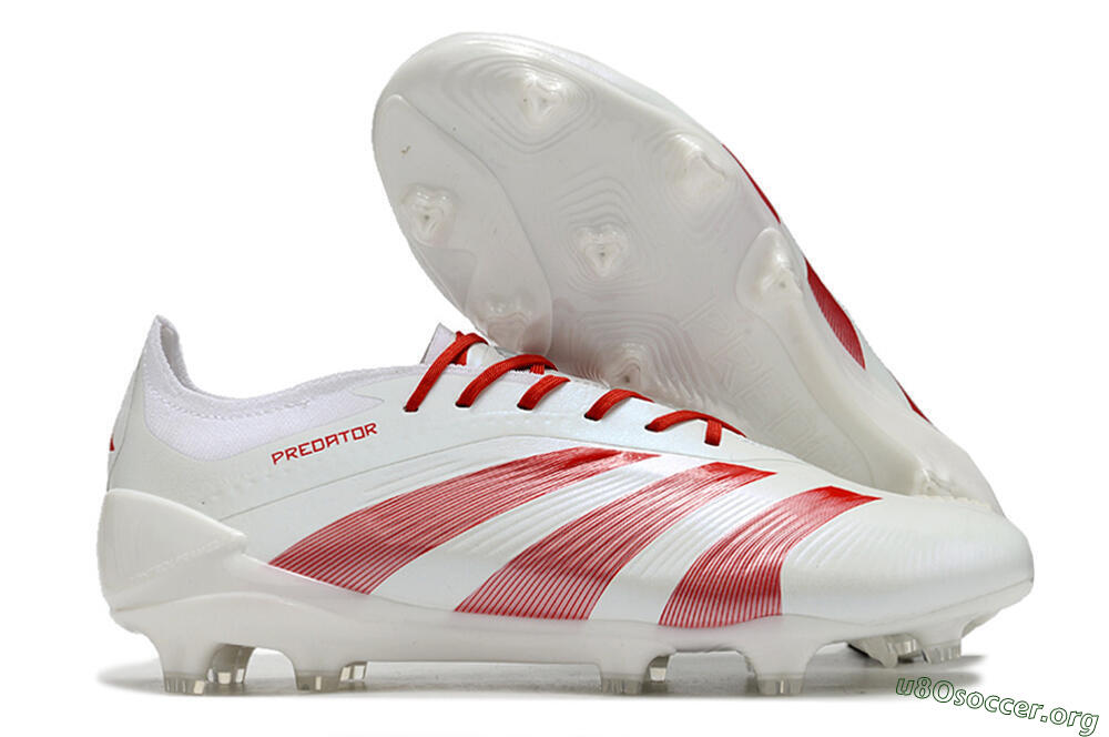 Adidas Predator Elite FG Football Boots - White/Red 2