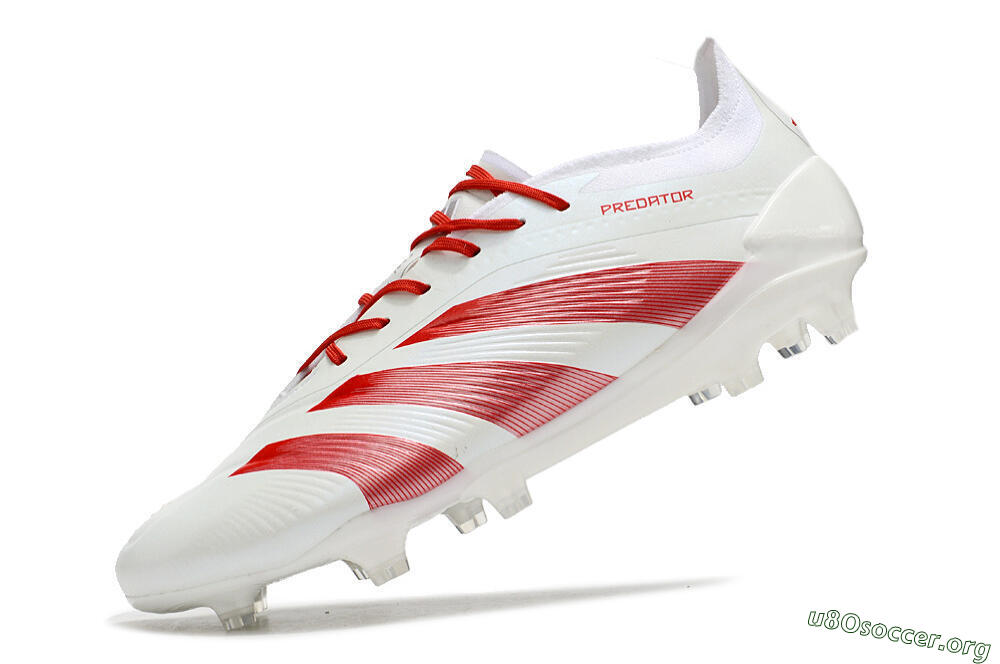 Adidas Predator Elite FG Football Boots - White/Red 5