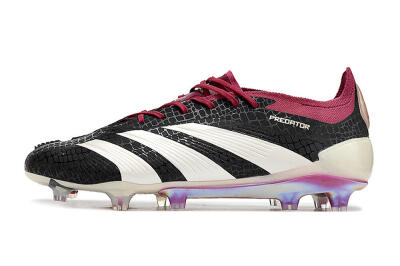 Adidas Predator Elite FG Football Boots - Black/White/Purple